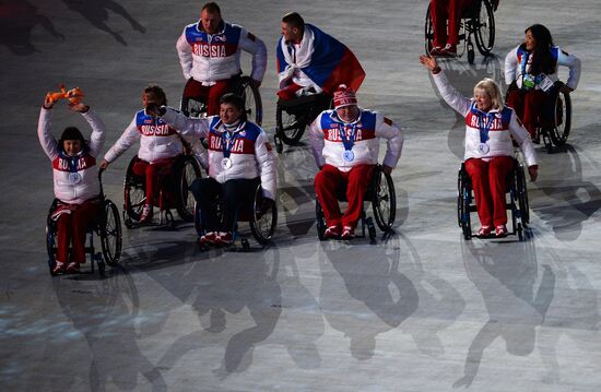 Closing ceremony of the Sochi 2014 Winter Paralympic Games