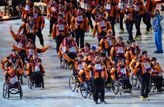 Closing ceremony of the Sochi 2014 Winter Paralympic Games