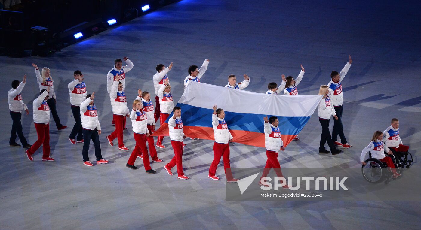 Closing ceremony of the Sochi 2014 Winter Paralympic Games
