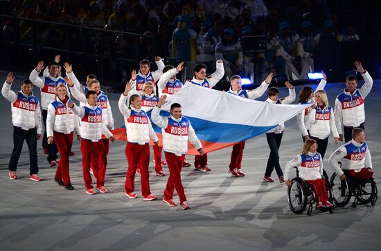 Closing ceremony of the Sochi 2014 Winter Paralympic Games
