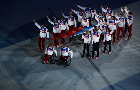 Closing ceremony of the Sochi 2014 Winter Paralympic Games