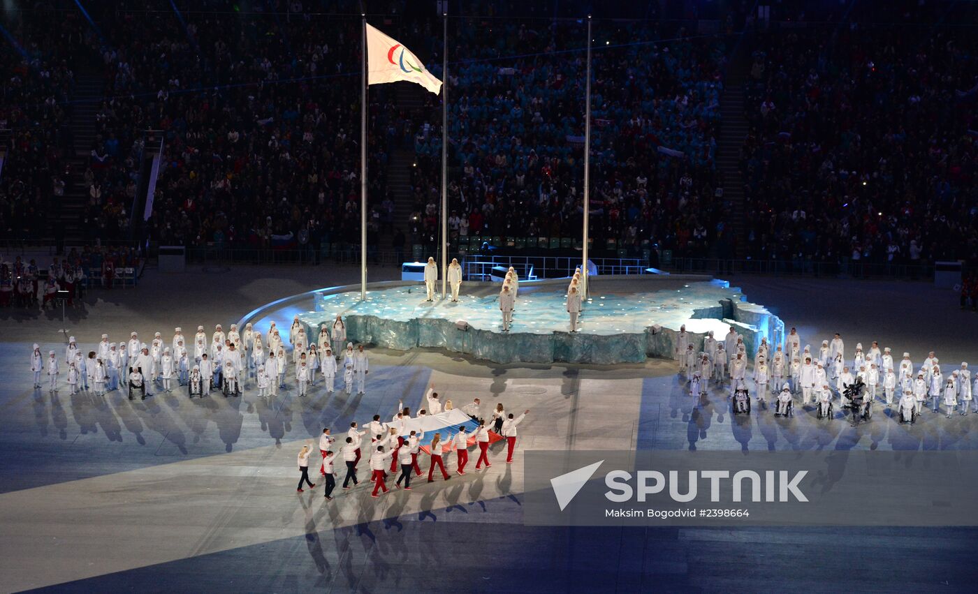 Closing ceremony of the Sochi 2014 Winter Paralympic Games