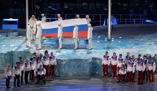 Closing ceremony of the Sochi 2014 Winter Paralympic Games