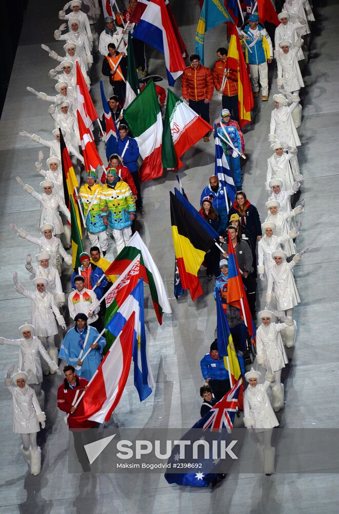 Closing ceremony of the Sochi 2014 Winter Paralympic Games