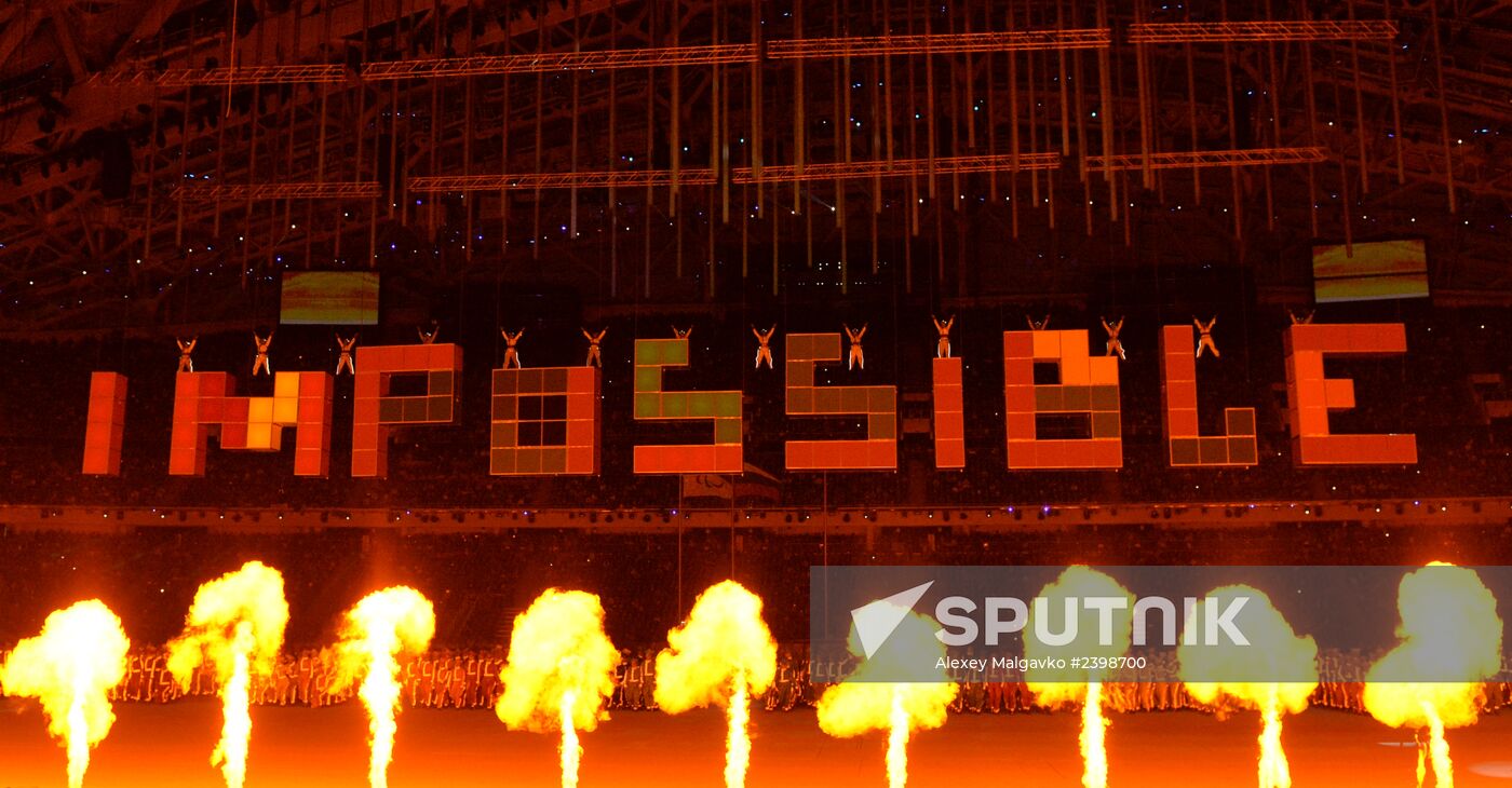 Closing ceremony of the Sochi 2014 Winter Paralympic Games