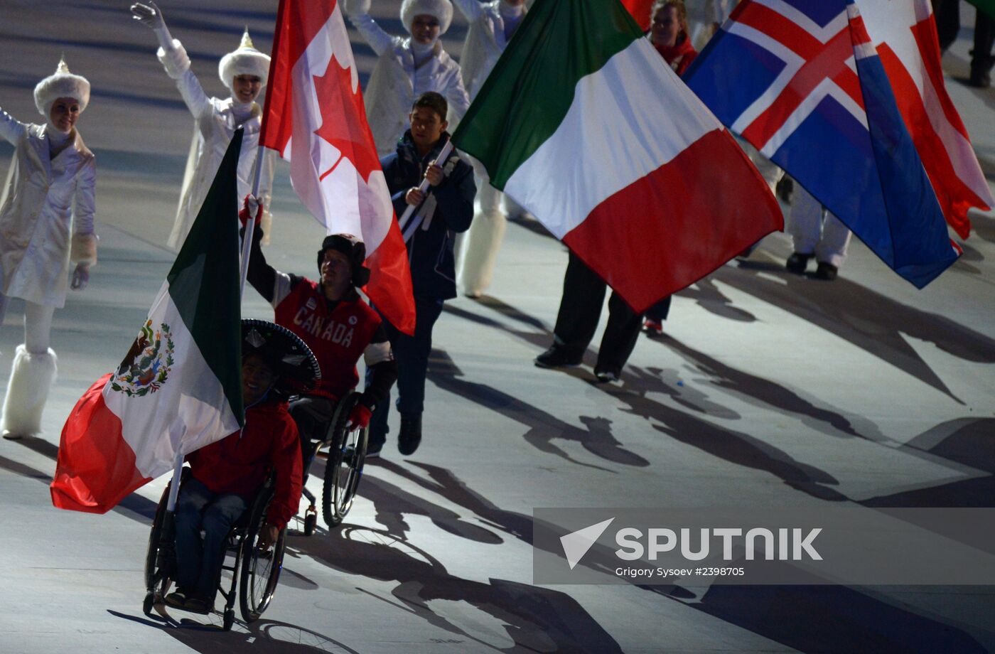 Closing ceremony of the Sochi 2014 Winter Paralympic Games