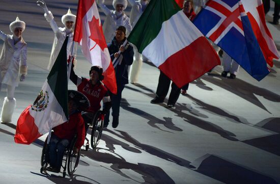 Closing ceremony of the Sochi 2014 Winter Paralympic Games
