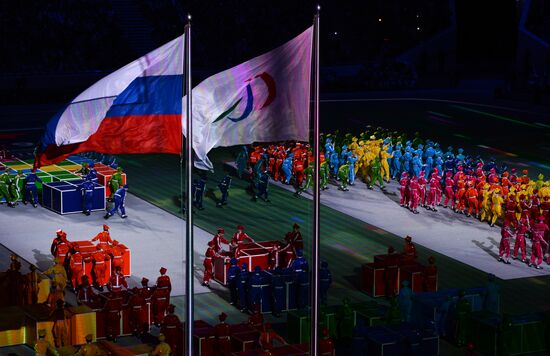 Closing ceremony of the Sochi 2014 Winter Paralympic Games