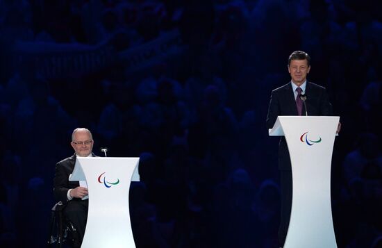 Closing ceremony of the Sochi 2014 Winter Paralympic Games