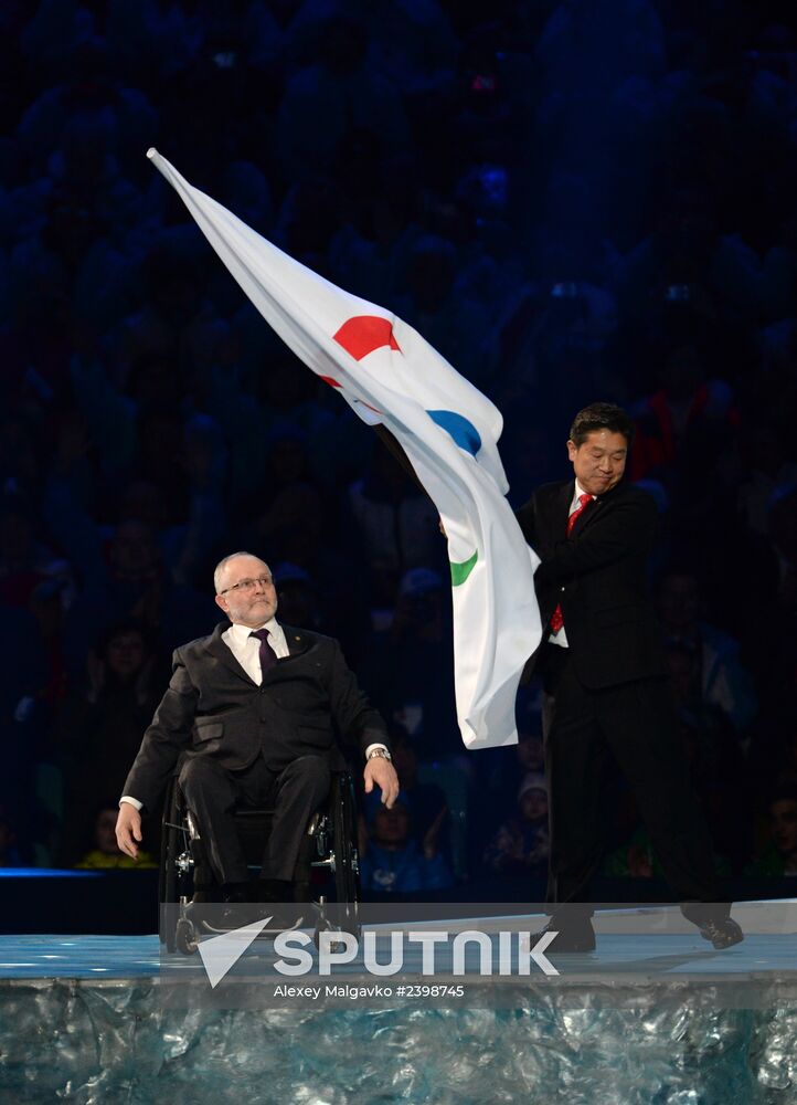 Closing ceremony of the Sochi 2014 Winter Paralympic Games