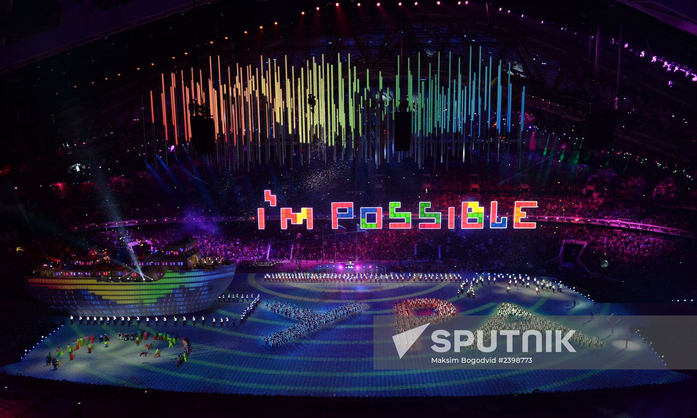 Closing ceremony of the Sochi 2014 Winter Paralympic Games