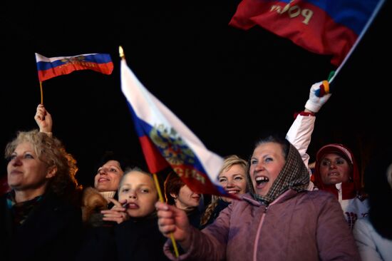 In Sevastopol after voting in referendum on status of Crimea