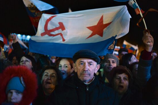 In Sevastopol after voting in referendum on status of Crimea