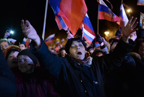 In Sevastopol after voting in referendum on status of Crimea