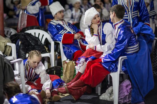 Behind the scenes at closing ceremony of the Sochi 2014 Winter Paralympic Games
