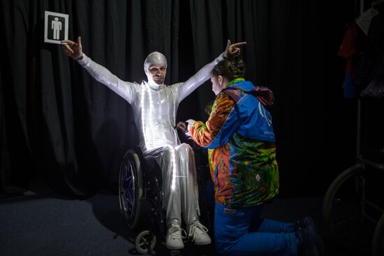 Behind the scenes at closing ceremony of the Sochi 2014 Winter Paralympic Games