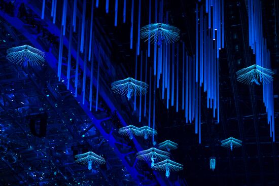 Behind the scenes at closing ceremony of the Sochi 2014 Winter Paralympic Games