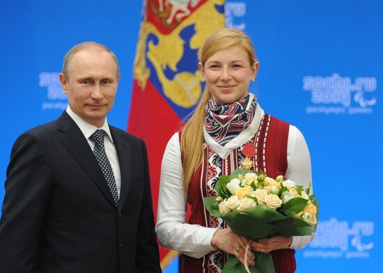 Vladimir Putin presents state awards to winners of Sochi 2014 Winter Paralympics