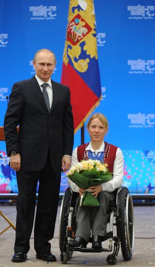 Vladimir Putin presents state awards to winners of Sochi 2014 Winter Paralympics