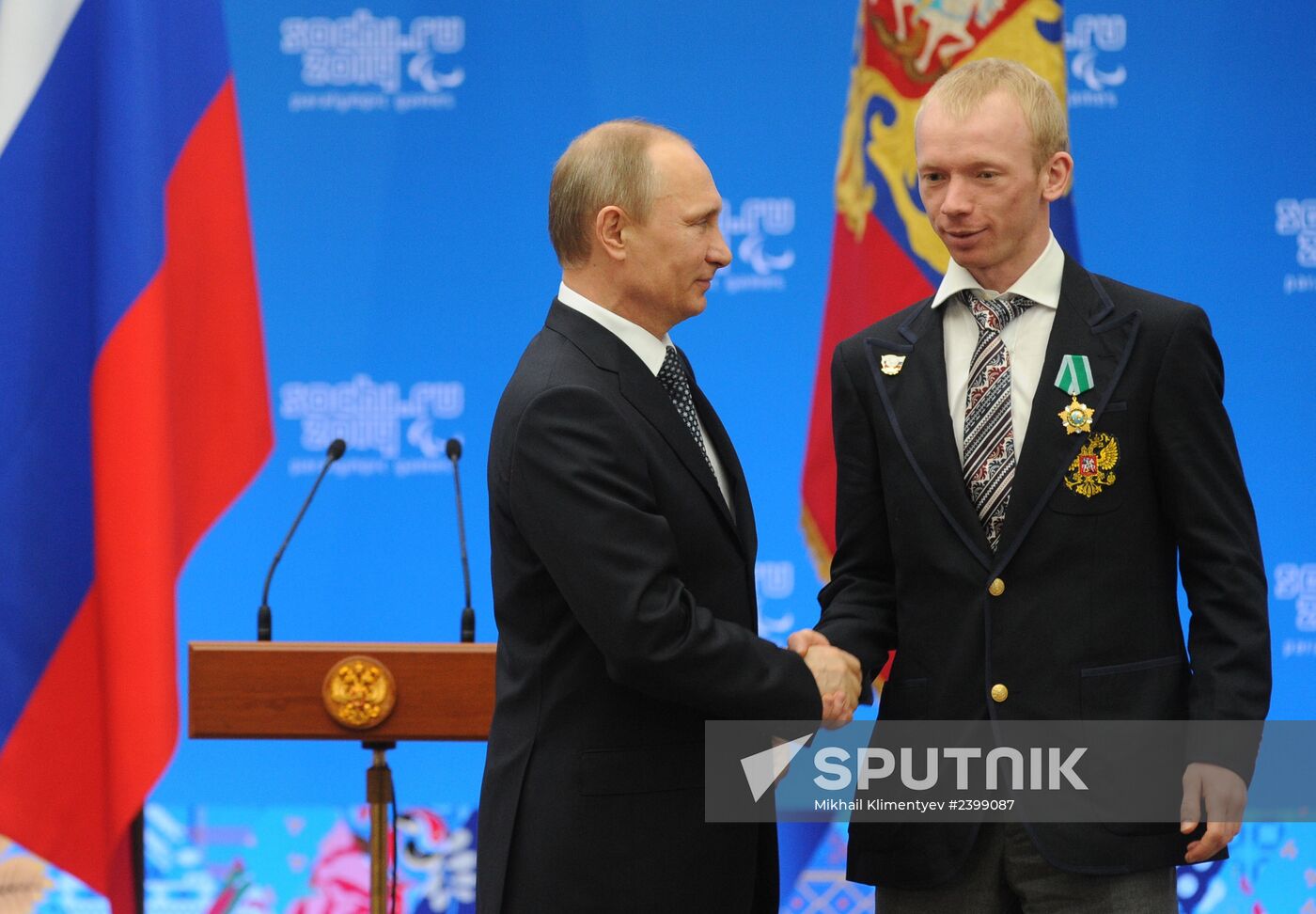 Vladimir Putin presents state awards to winners of Sochi 2014 Winter Paralympics