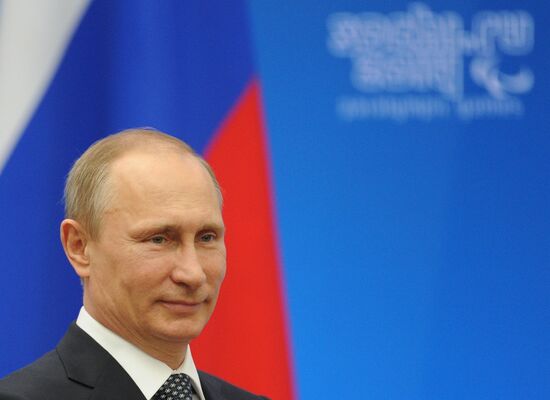 Vladimir Putin presents state awards to winners of Sochi 2014 Winter Paralympics