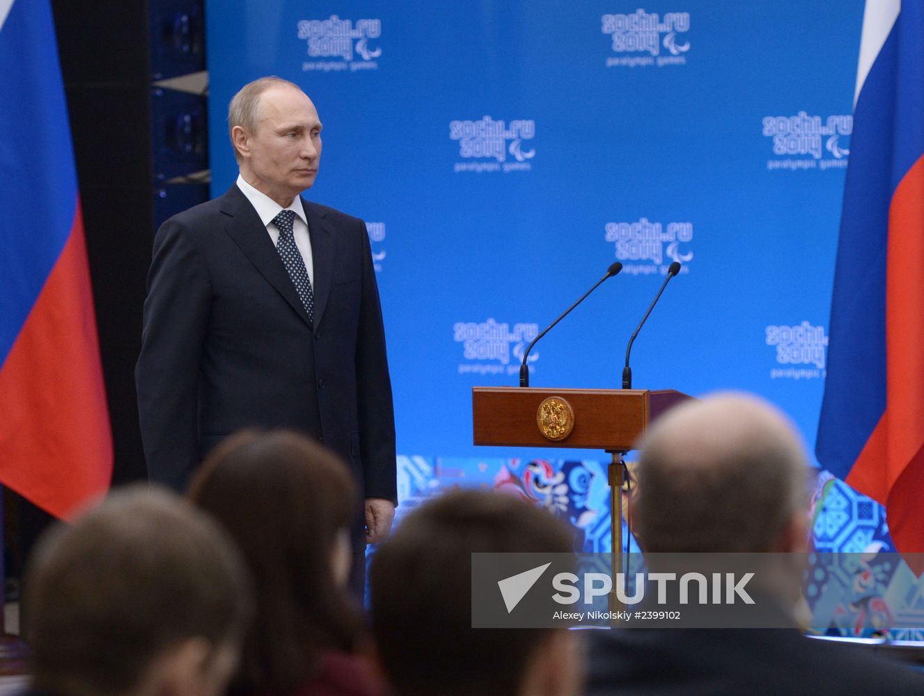 Vladimir Putin presents state awards to winners of Sochi 2014 Winter Paralympics