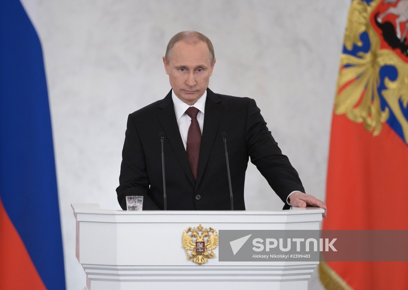 Vladimir Putin's statement on Crimea's integration with Russia