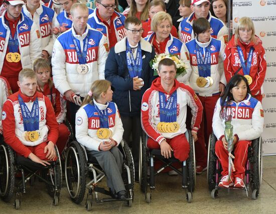 Meeting Paralympics medalists in Moscow