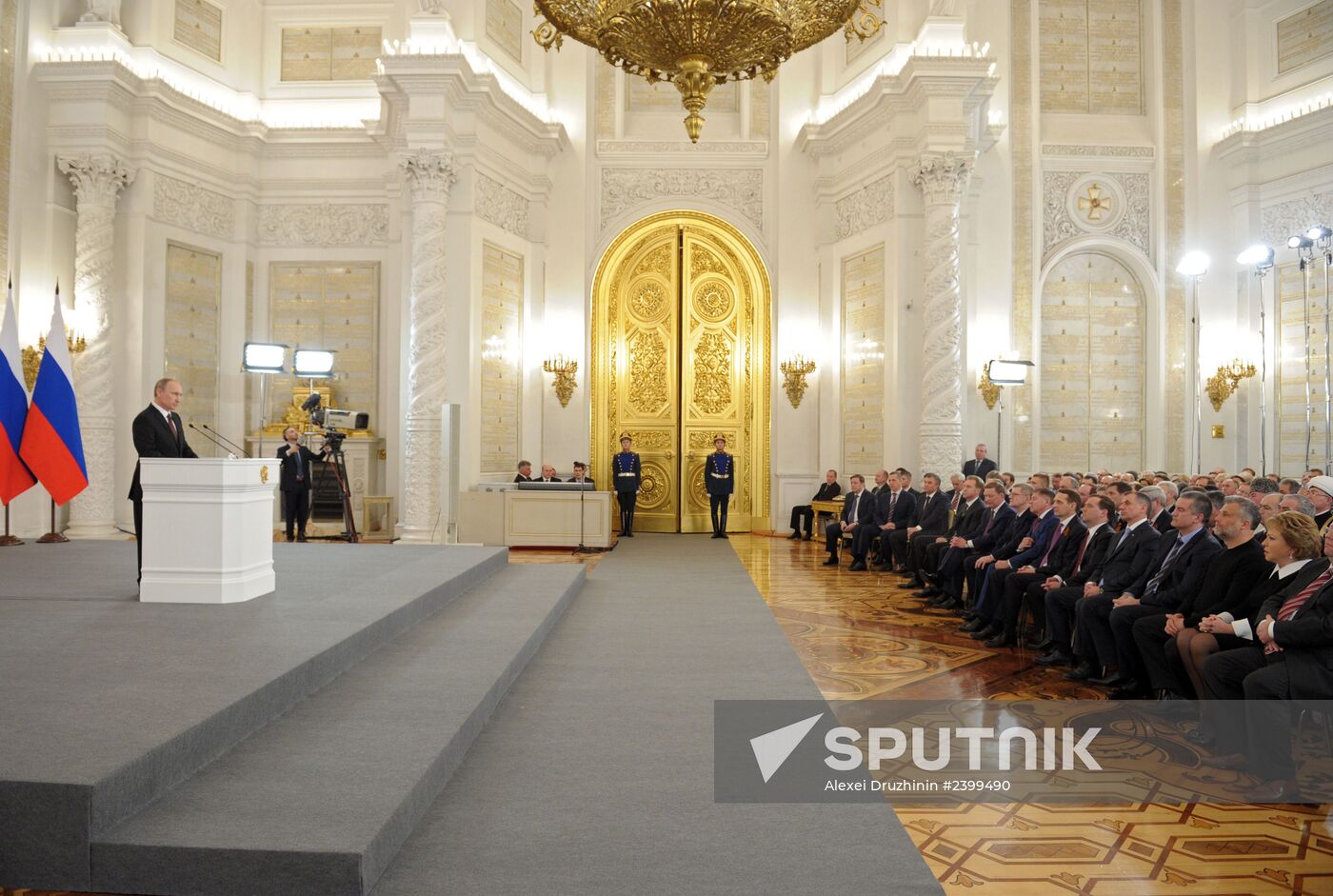Vladimir Putin's statement on Crimea's integration with Russia