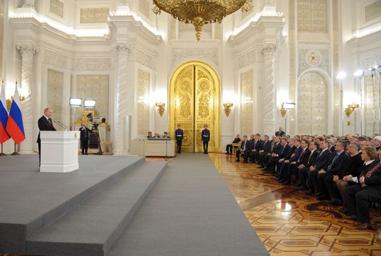 Vladimir Putin's statement on Crimea's integration with Russia