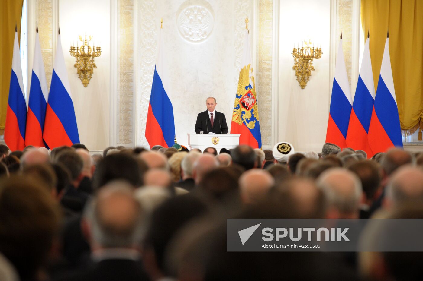 Vladimir Putin's statement on Crimea's integration with Russia