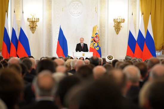 Vladimir Putin's statement on Crimea's integration with Russia