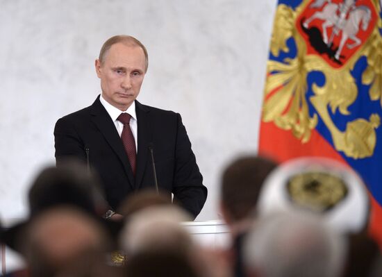 Vladimir Putin's statement on Crimea's integration with Russia