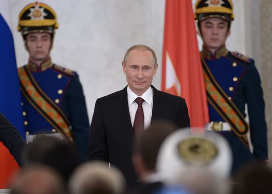 Signing Russian Federation-Crimea Treaty on Crimea's integration with Russia and formation of new jurisdictions in Russian Federation