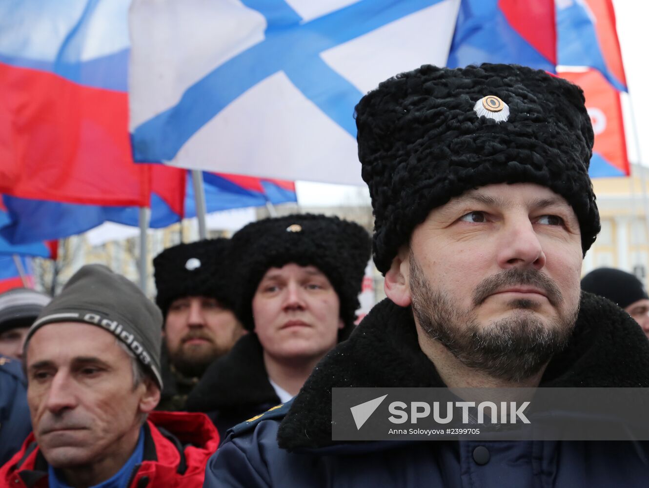 Rallies across Russia in support of Crimea