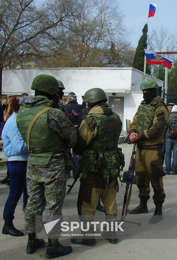 Situation at Ukrainian Navy headquarters in Sevastopol