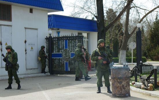 Situation at Ukrainian Navy headquarters in Sevastopol