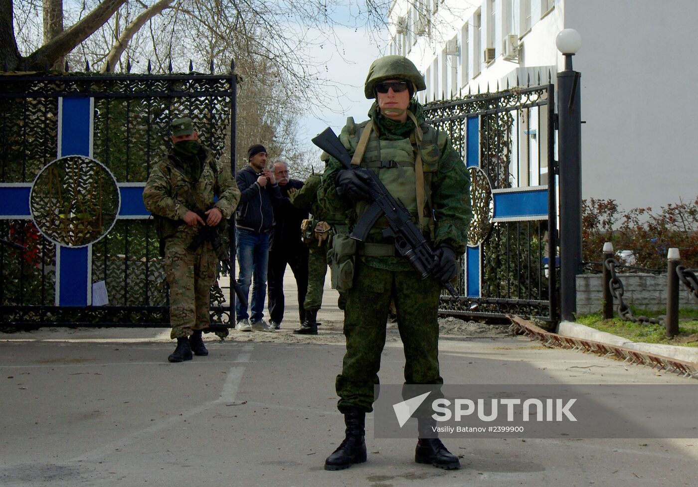 Situation at Ukrainian Navy headquarters in Sevastopol