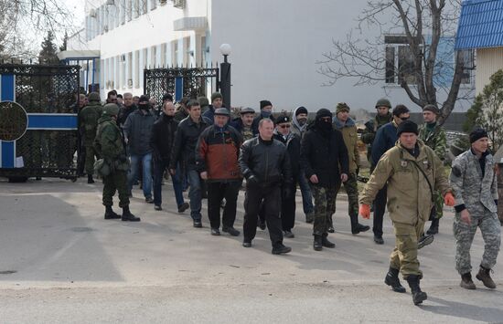 Situation at Ukrainian Navy headquarters in Sevastopol