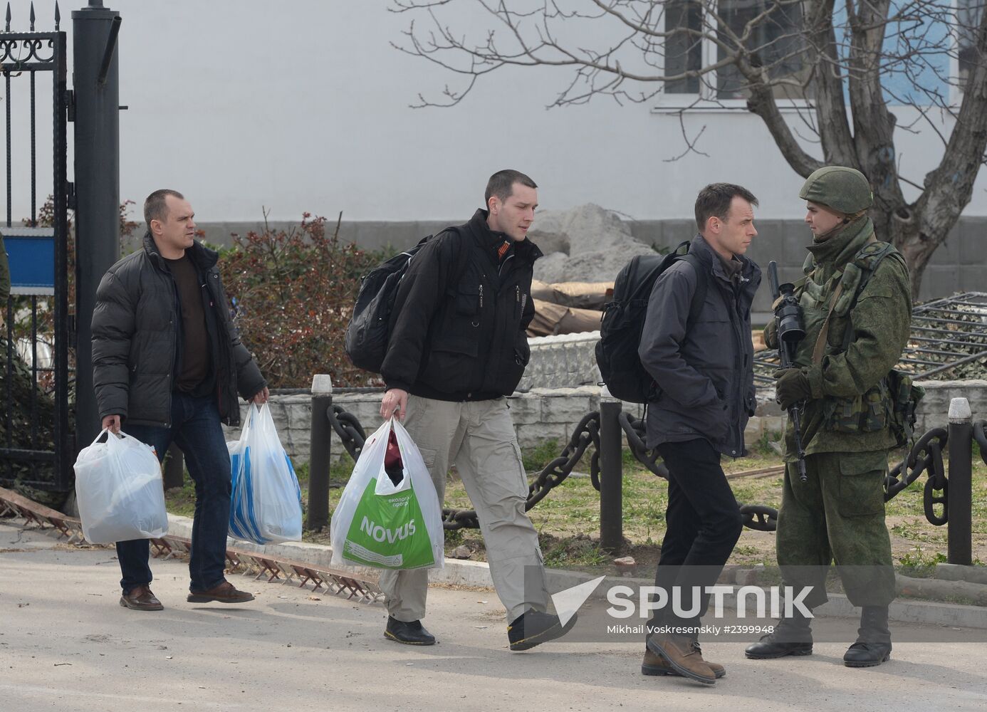 Situation at Ukrainian Navy headquarters in Sevastopol