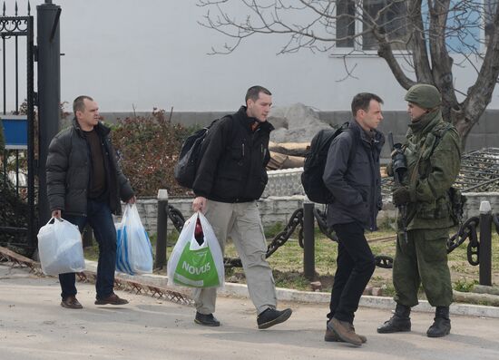 Situation at Ukrainian Navy headquarters in Sevastopol