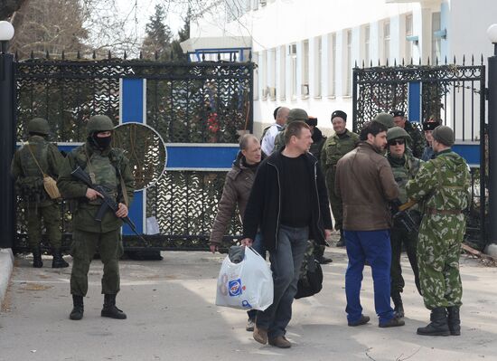 Situation at Ukrainian Navy headquarters in Sevastopol