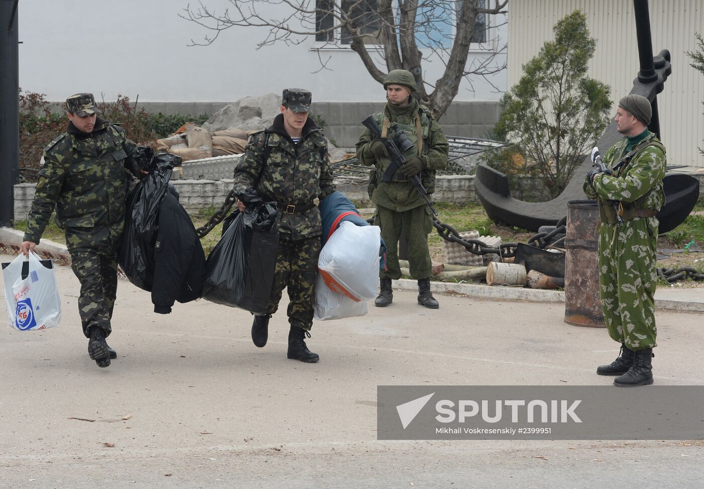 Situation at Ukrainian Navy headquarters in Sevastopol