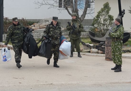 Situation at Ukrainian Navy headquarters in Sevastopol