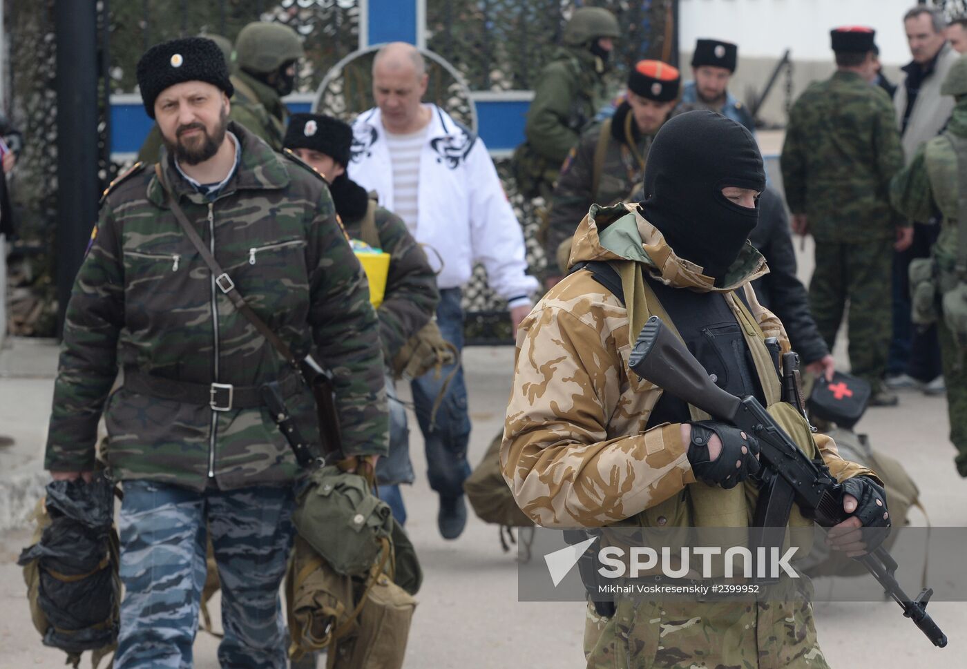 Situation at Ukrainian Navy headquarters in Sevastopol