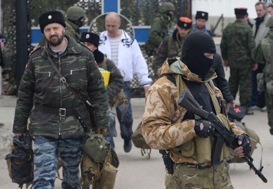 Situation at Ukrainian Navy headquarters in Sevastopol