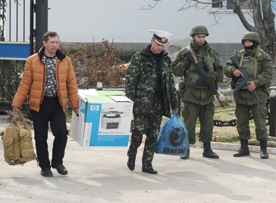 Situation at Ukrainian Navy headquarters in Sevastopol