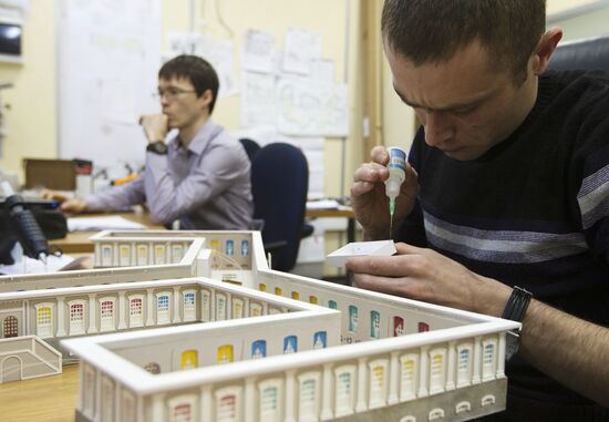 Construction of historic model of 18th century St. Petersburg "Petrine Aquatorium"