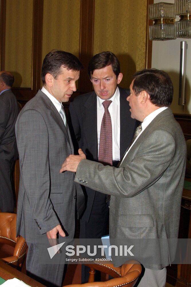 Mikhail Zurabov, Alexander Pochinok and Gennady Bukayev
