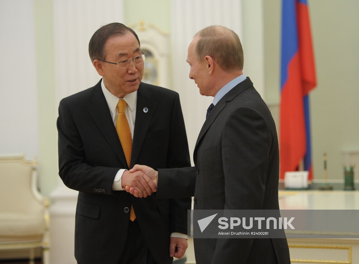 Vladimir Putin meets Ban Ki-moon